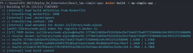 docker build 