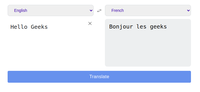 Language Translator using React - GeeksforGeeks