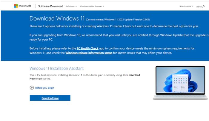 Windows-Installation-Assistant-Download-Page