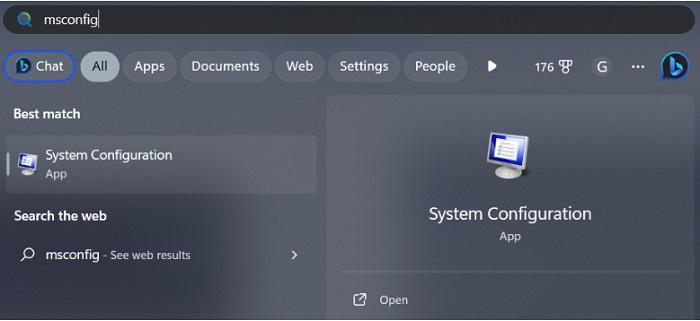 Searching-msconfig-in-Start-Menu