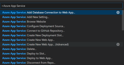 Create Azure Web app 