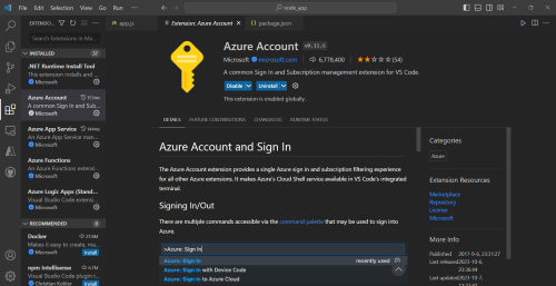 Azure Account 