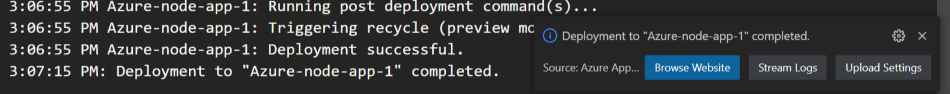 Deployment command