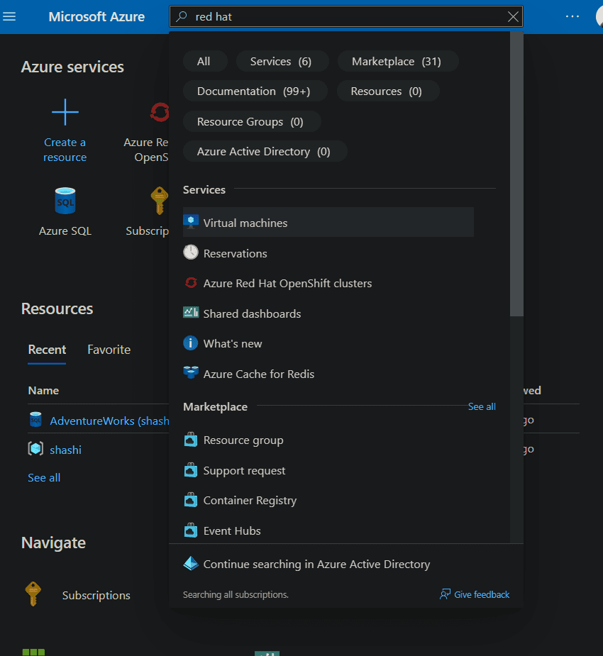 Azure Redhat openshift clusters 