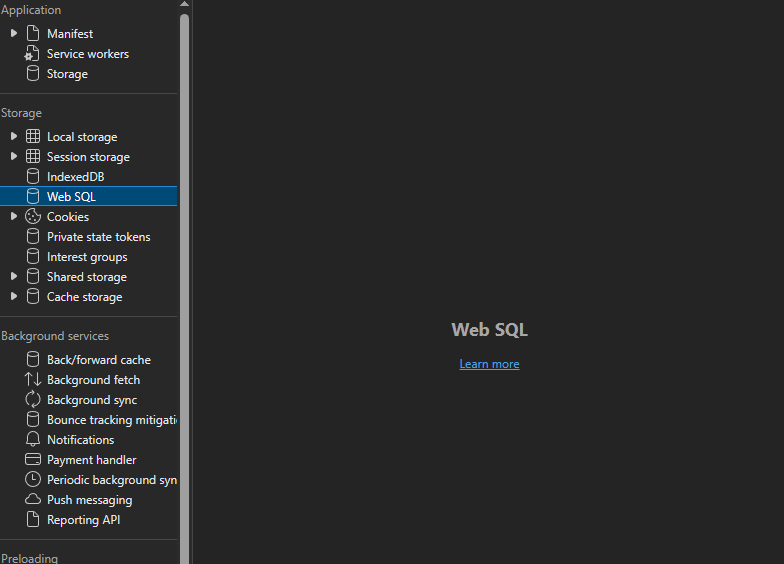 web-sql