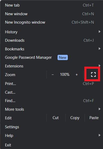 Opening an Incognito Chrome Window. Select the button with three dots