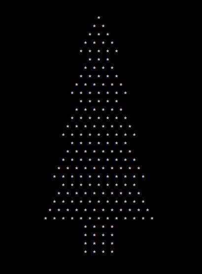 Christmas Tree Using Pyramid