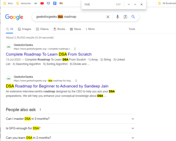 How To Search For Specific Word on a Webpage? - GeeksforGeeks
