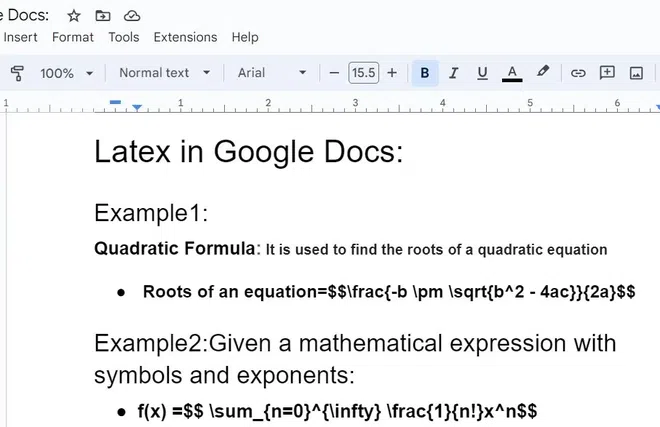 how-to-write-single-line-equations-in-google-docs