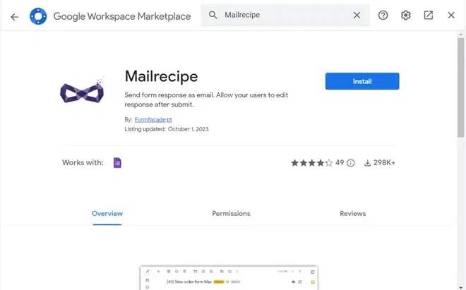 Mail-Recipe-for-Google-Forms-Add-on