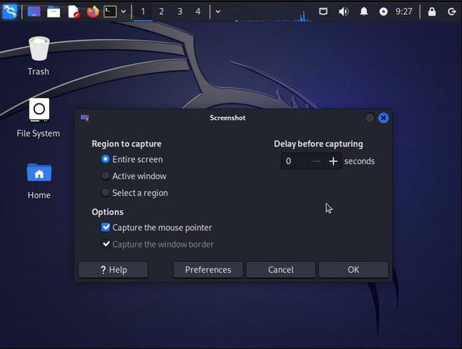 How to take a Screenshot in Kali Linux - GeeksforGeeks