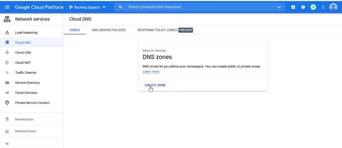 Create Dns Zone