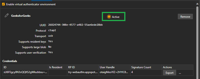 WebAuthn Tool in Microsoft Edge Browser - GeeksforGeeks