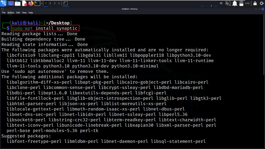 Installing Synaptic Package Manager