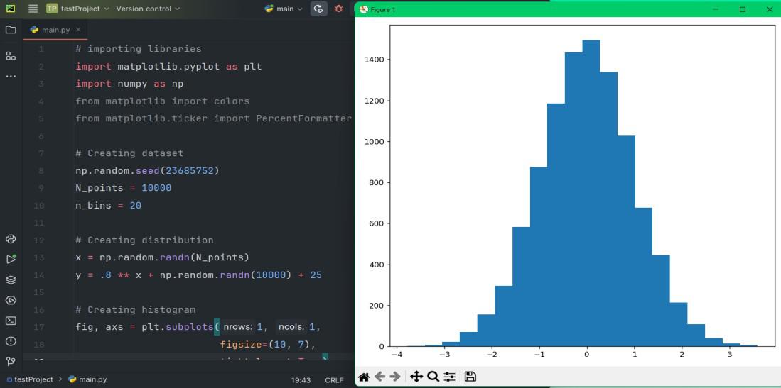 Setup Matplotlib on PyCharm