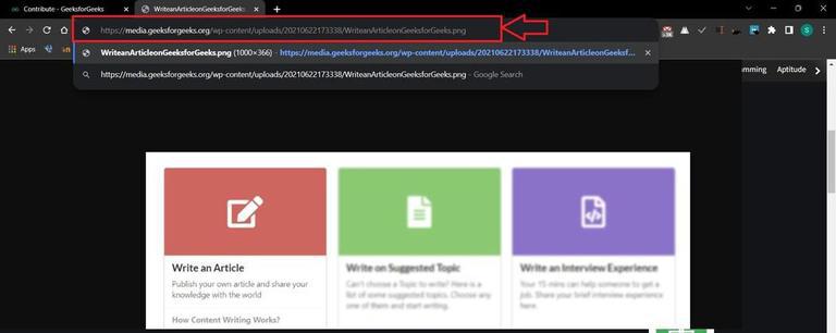 How to Copy a Web Image's URL? - GeeksforGeeks