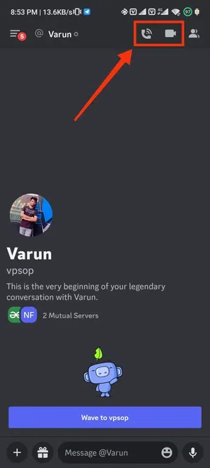 How to Make a Call on Discord - GeeksforGeeks