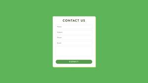 html javascript contact form