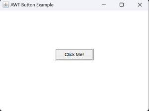 Java AWT Button created