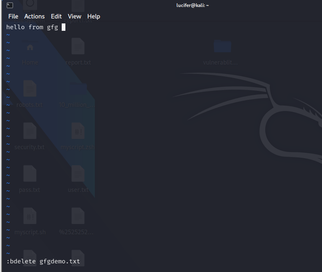 Vim Text Buffers in Linux - GeeksforGeeks