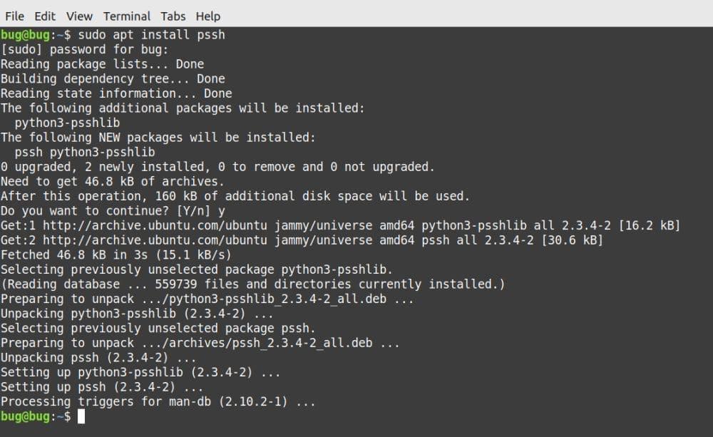 pssh Installation on Ubuntu