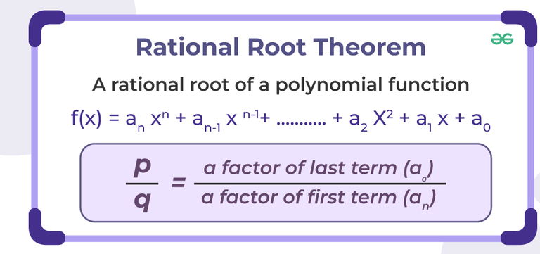 Rational Root Theorem | Formula, Proof, Worksheet, Examples