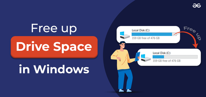 Drive Space Example How To Free up Drive Space in Windows - GeeksforGeeks