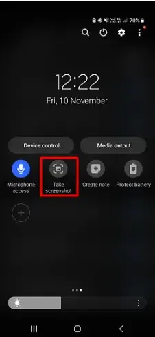 Take Screenshot from Android's Notification Shade