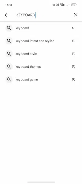 Search the word "keyboard" to see list of keyboard apps.