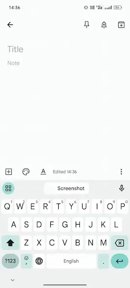 Tap anywhere on the app to display its keyboard