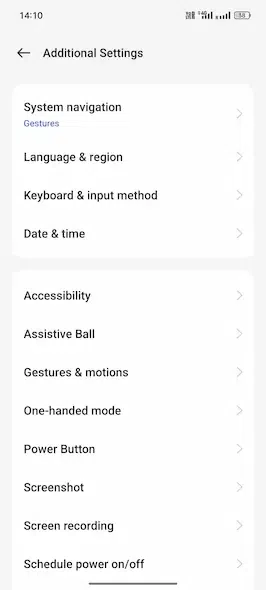 Tap on the Keyboard & input method