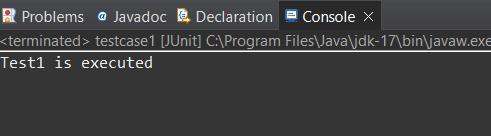 console log of testcase 1