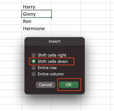 shift-cells-down