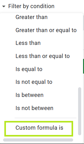 For cells with a formula