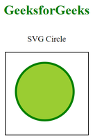 SVG Circle - GeeksforGeeks