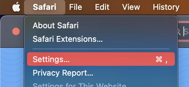 dev mode in safari