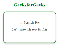 Strike Box Example How to strike through text when checking a Checkbox using HTML CSS and ...