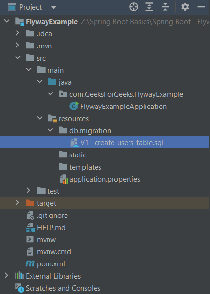 Spring boot sale database migration