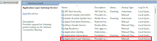 Application-Layer-Gateway-Service