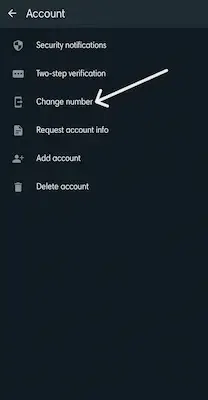 Click Change Number tab