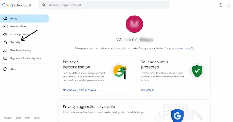 Sign in with your Google Account