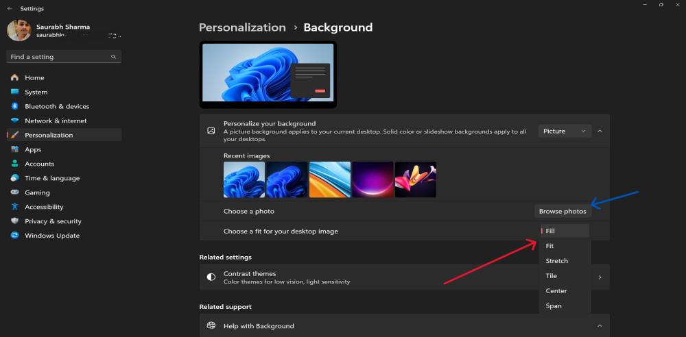 How to Change the Desktop Background in Windows 11