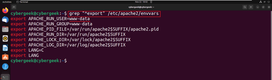 Identify Apache User