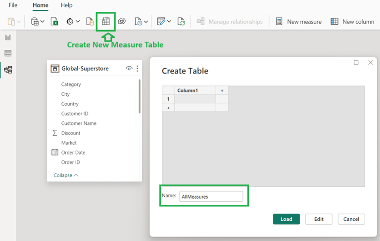 MeasureTable