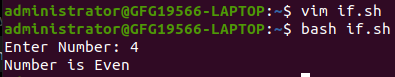 Bash Script to Determine if a Number is Even