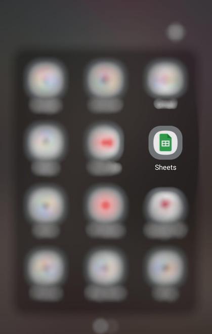 Open Google Sheets App