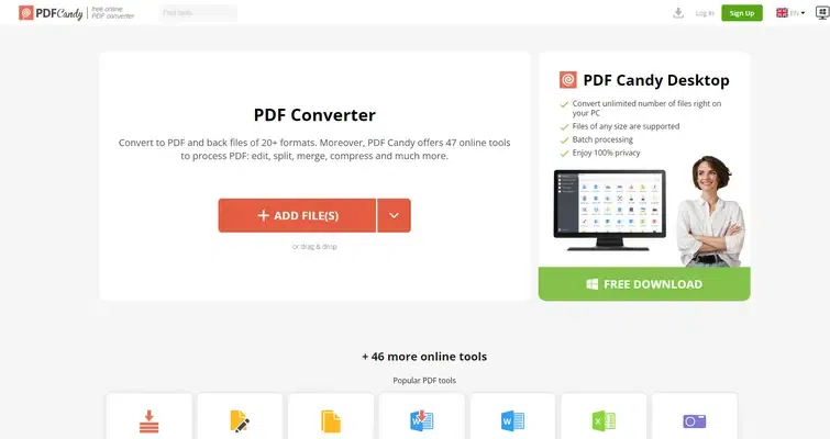 PDF Candy free PDF converter