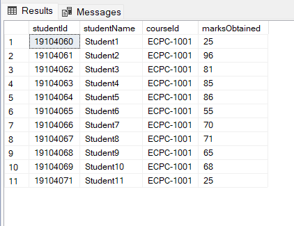 StudentMarksTable2