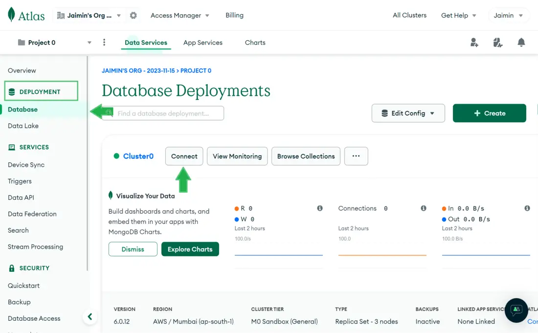 step1-navigae-to-database-page