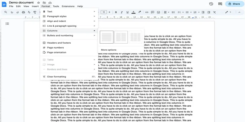 choose-two-column-format